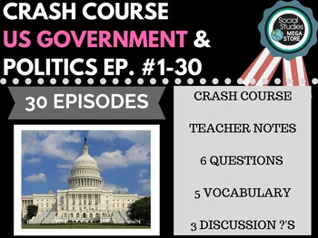 Preview of Crash Course Government and Politics Ep. 1-30