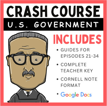 Preview of Crash Course: Government and Politics Episodes 21-34 (Google Docs & PDFs)