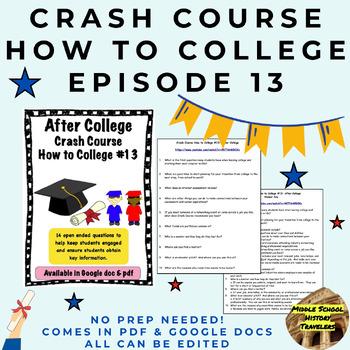 Preview of Crash Course How to College #13: After College
