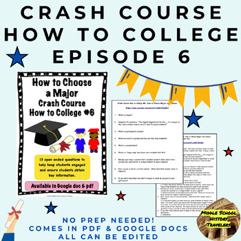 Preview of Crash Course How to College #6: How to Choose A Major