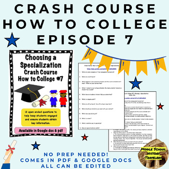 Preview of Crash Course How to College #7: Choosing a Specialization