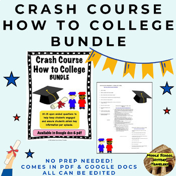 Preview of Crash Course How to College BUNDLE (questions & answers)