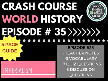 Imperialism: Crash Course World History #35 by Social Studies MegaStore