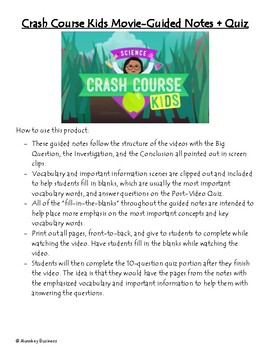 Preview of Crash Course Kids - Basics of Freshwater 14.1 - Distance Learning