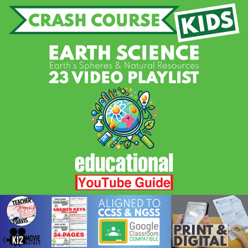 Preview of Crash Course Kids | Earth Science Playlist Youtube Guide | 23 Episodes