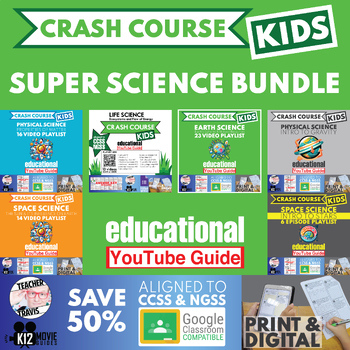 Preview of Crash Course Kids | Life, Earth, Physical, Science Bundle | 78 Episodes SAVE 50%