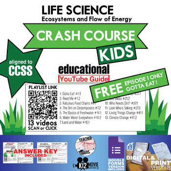Preview of Crash Course Kids - Life Science - Gotta Eat! (E01) Free Youtube Guide