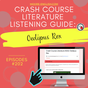 Preview of Crash Course Literature: Oedipus Rex Listening Guide / Print + Digital 