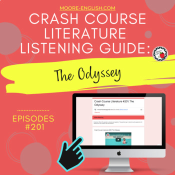 Preview of Crash Course Literature: The Odyssey Listening Guide / Print + Digital 