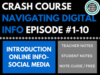 Preview of Crash Course Navigating Digital Information #1-10 Bundle