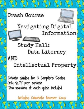 Preview of Crash Course Digital Information, Intellectual Property, & Data Literacy BUNDLE