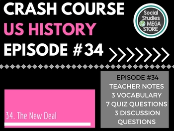 The New Deal: Crash Course US History #34 by Social Studies MegaStore