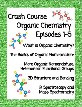 Preview of Crash Course Organic Chemistry #1-5 (Nomenclature, Structure/Bonding)