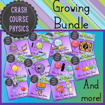 Preview of Crash Course Physics Notes Bundle