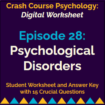 Preview of Crash Course Psychology #28: Psychological Disorders