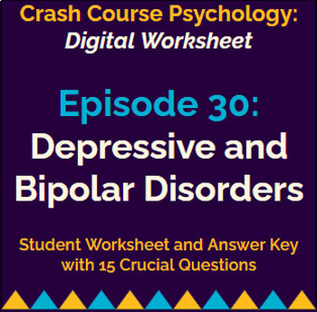 Preview of Crash Course Psychology #30: Depressive and Bipolar Disorders