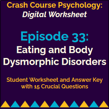 Preview of Crash Course Psychology #33: Eating and Body Dysmorphic Disorders