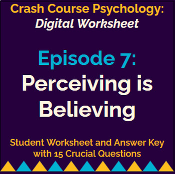Preview of Crash Course Psychology #7: Perceiving is Believing
