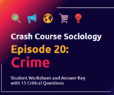Crash Course Sociology #20: Crime Student Worksheet