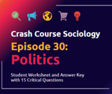 Crash Course Sociology #30: Politics Worksheet