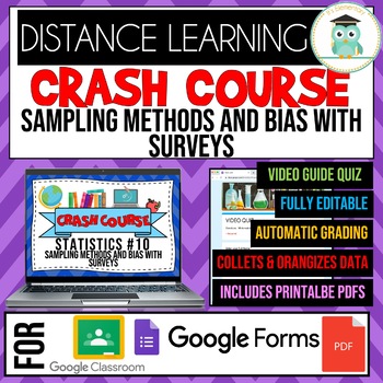 Preview of Crash Course Statistics #10 Sampling Methods and Bias with Surveys Google Quiz