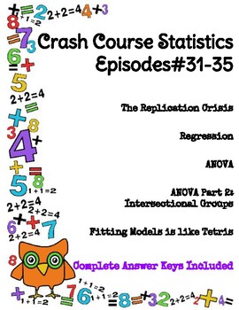Preview of Crash Course Statistics #31-35 (ANOVA, Regression, Fitting models, Replication)