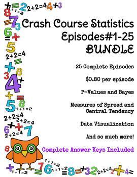 Preview of Crash Course Statistics Episodes #1-25 BUNDLE
