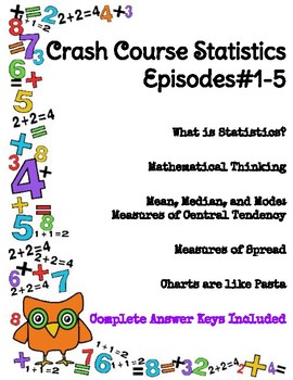 Preview of Crash Course Statistics Episodes #1-5 (Central Tendency, Charts, and Graphs)