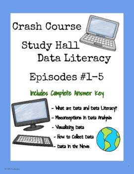 Preview of Crash Course Study Hall Data Literacy #1-5: Visualizing, Miconceptions, NewsData