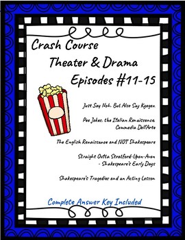 Preview of Crash Course Theater Episodes #11-15 (Shakespeare, Renaissance, Japan Theater)