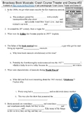 Crash Course Theater and Drama #50 (Broadway Book Musicals) worksheet