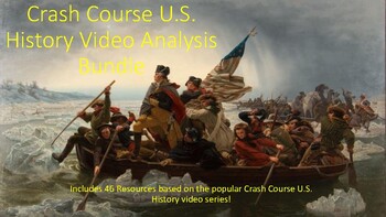 Preview of Crash Course U.S. History Video Analysis Bundle