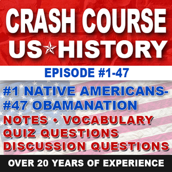 Preview of Crash Course US History Ep. 1-47 Bundle