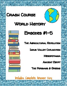 Preview of Crash Course World History #1-5 (Ancient World, Mesopotamia, Persians, Greeks)