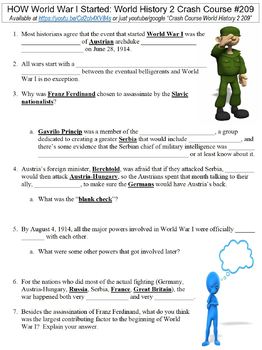 crash course world history 2 worksheets teaching resources tpt