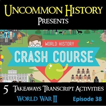 Preview of Crash Course World History 38: World War 2 Google Form