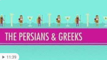 Preview of Greeks and Persians, Crash Course Video Study Guide & Graphic Organizer