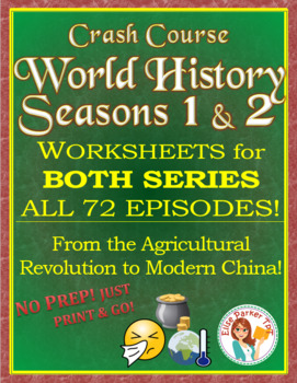 Preview of DISTANCE LEARNING Crash Course World History ENTIRE SEASONS 1 & 2 BUNDLE