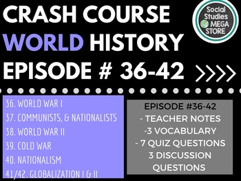 Preview of Crash Course World History Ep. 36-42