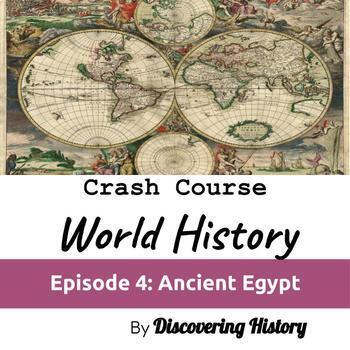 Preview of Crash Course World History: Ancient Egypt Worksheet
