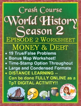 Preview of Crash Course World History SEASON 2 Episode 2 Worksheet: Money and Debt