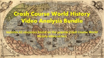 Preview of Crash Course World History Video Analysis Bundle