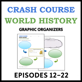 Preview of Crash Course World History Worksheets: Episodes 12-22, with Answer Keys