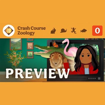 Preview of Crash Course Zoology Worksheet Preview