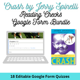 Crash by Jerry Spinelli Reading Check/Google Form Bundle