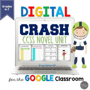 Preview of Crash by Jerry Spinelli Novel Study Unit for Google Slides
