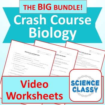 Preview of Crash Course Biology Bundle (Crash Course Video Guides plus more!)