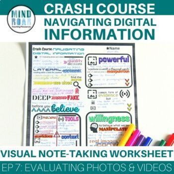 Preview of CrashCourse Navigating Digital Information Evaluating photos and videos (ep 7)