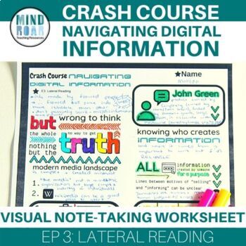 Preview of CrashCourse Navigating Digital Information Lateral Reading (ep 3)