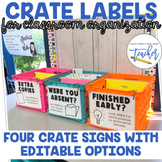 Crate Labels for Classroom Organization